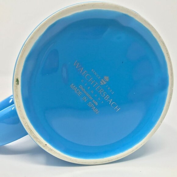 Waechtersbach Guggenheim Bilbao Pig Blue Coffee Cup Mug Made in Spain - Picture 4 of 9